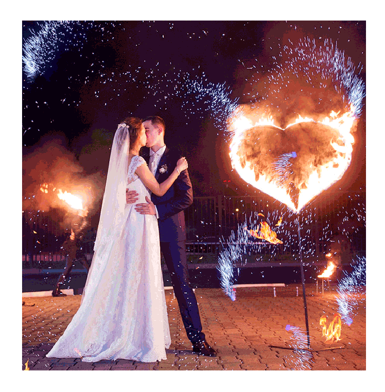 Организация пиротехнического шоу на свадьбу  Менделеевск | mendeleevsk.salutsklad.ru