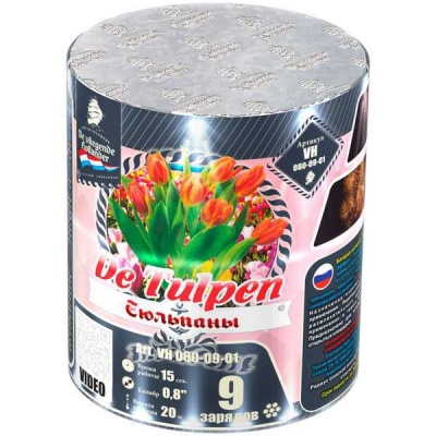 Тюльпаны Батарея салютов купить в Менделеевске | mendeleevsk.salutsklad.ru